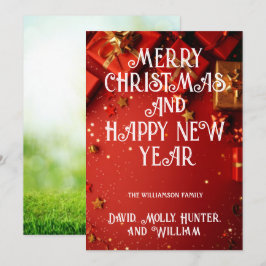 Cartões de Natal Feliz Natal Cartão de Férias Verm