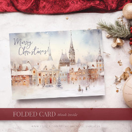 Cartões de Natal, Feliz Natal - Paisagem de invern