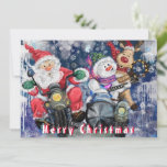 Cartões de Natal Felizes com Amigos Engraçados<br><div class="desc">Feliz Natal - Escolha / Adicione seu Texto / Nome / Cor - Faça seu presente especial - Redimensionar e mover ou remover elementos / texto com a ferramenta de personalização! Desenho e Design por MIGNED. Por favor, veja meus outros projetos/pinturas. Você também pode transferir meus designs para mais de...</div>