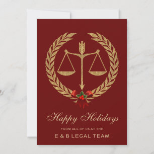 Cartões de Natal Feriados da Red Law