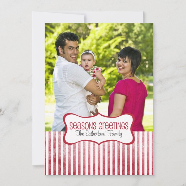 Cartões de natal Festivo de Fotografias (Frente)