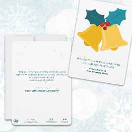 Cartões de Natal Festivos e Folhas de Natal