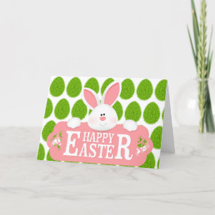 Cartões de natal Florais Bunny Feriados do felz pa