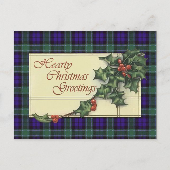 Cartões de natal, Graham Tartan (Frente)