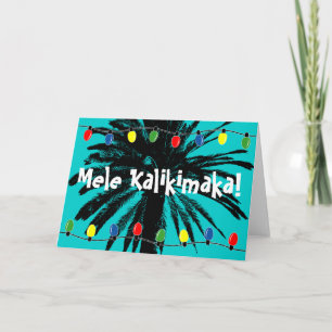 Cartões de Natal havaianos Mele Kalikimaka!