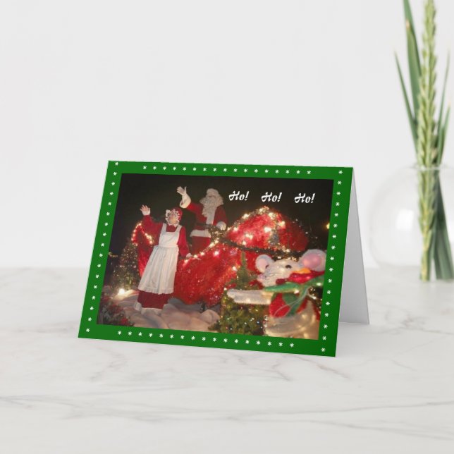 Cartões de natal - Ho!Ho!Ho! (Frente)