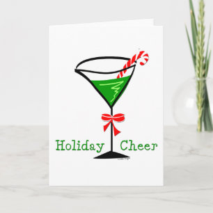 Cartões de natal Holiday Cheer Martini
