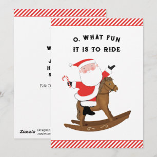 Cartões de Natal Holiday Horse Humor