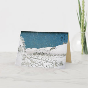 Cartões de Natal Japoneses Vintage Hiroshige