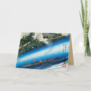 Cartões de Natal Japoneses Vintage Hiroshige