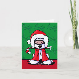 Cartões de Natal KiniArt Snorkle Westie