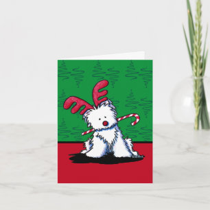 Cartões de Natal KiniArt Westie