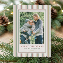 Cartões de Natal Listras Um Foto