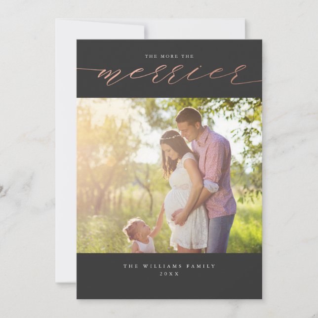 Cartões de Natal Mais é Mais Divertido (Frente)