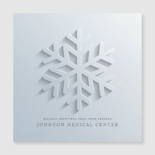 Cartões de natal médicos modernos Elegante Snowf