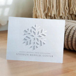 Cartões de natal Médicos Modernos Elegantes Snow