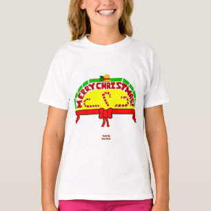 Cartões de natal Meninas Camisa Básica Branca