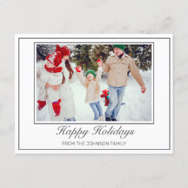 Cartões de natal Minimalista Moderno de Foto