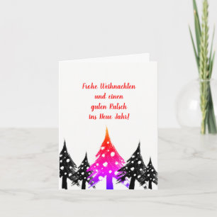 Cartões de Natal minimalistas modernos em preto e