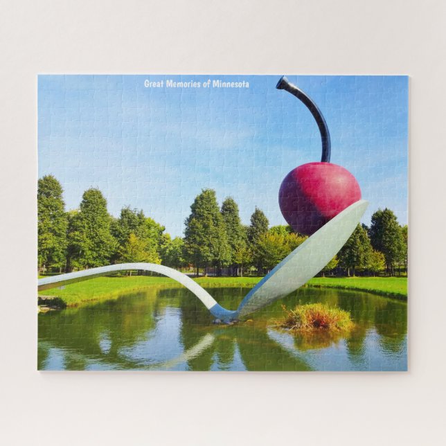 Cartões de natal Minnesota. Quebra-cabeça de serra (Horizontal)