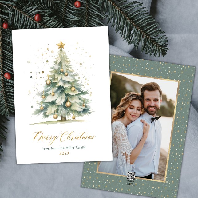 Cartões de Natal Modernos da Árvore de Natal Um (Criador carregado)