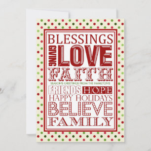 Cartões de Natal Modernos (Vermelho)