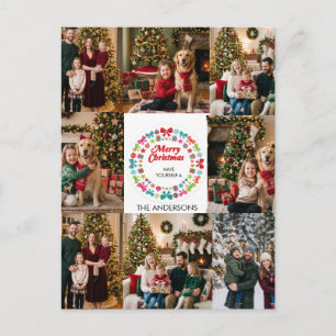 Cartões de Natal Múltiplas Fotos da Família