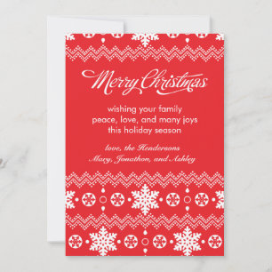 Cartões de Natal Não Fotografados, Flocos de Neve 