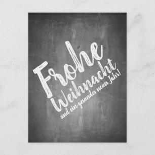 Cartões de natal no conselho de giz