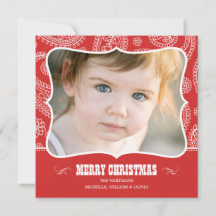 Cartões de Natal Paisley Cowboy