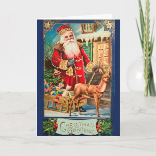 Cartões de natal - Papais noeis e veados