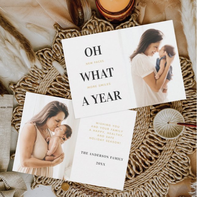 Cartões de Natal para a nova família de bebês (Criador carregado)