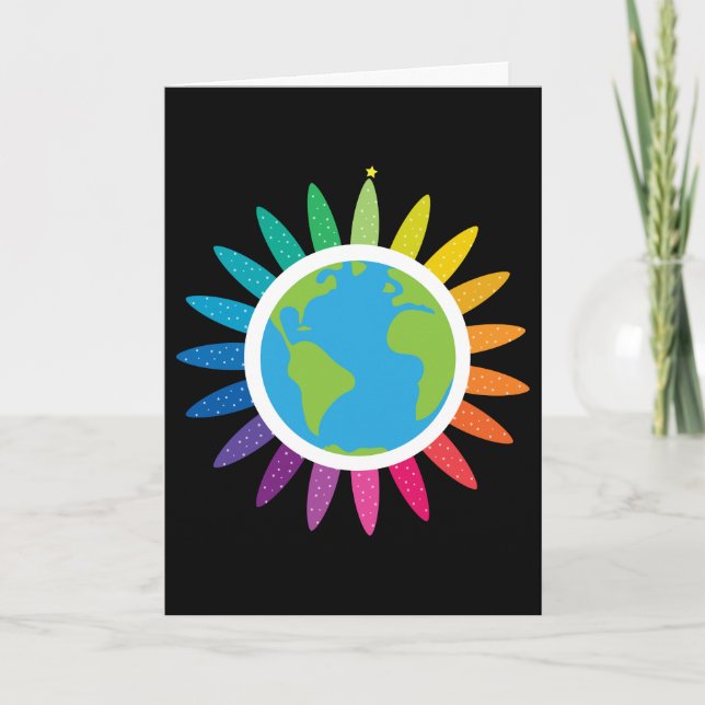 Cartões de Natal para a paz e a igualdade (Frente)