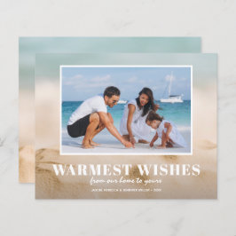 Cartões de Natal para Areia e Praia do Orçamento