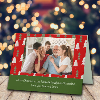 Cartões de natal para avós pais