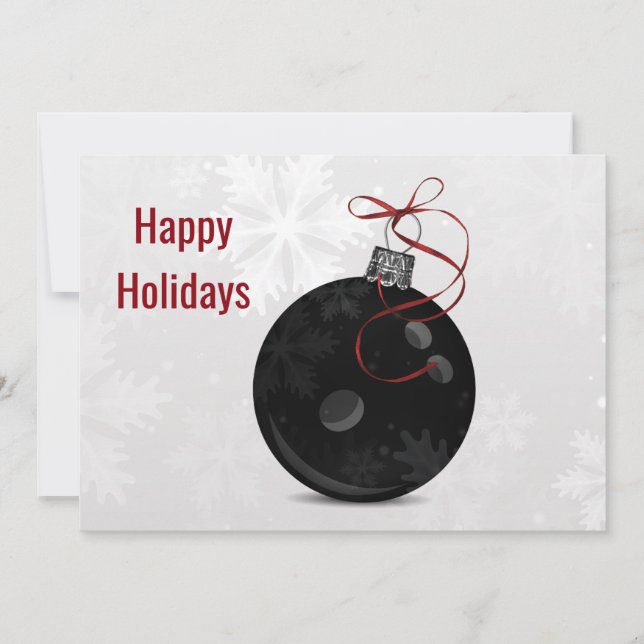 Cartões de Natal para boliches (Frente)