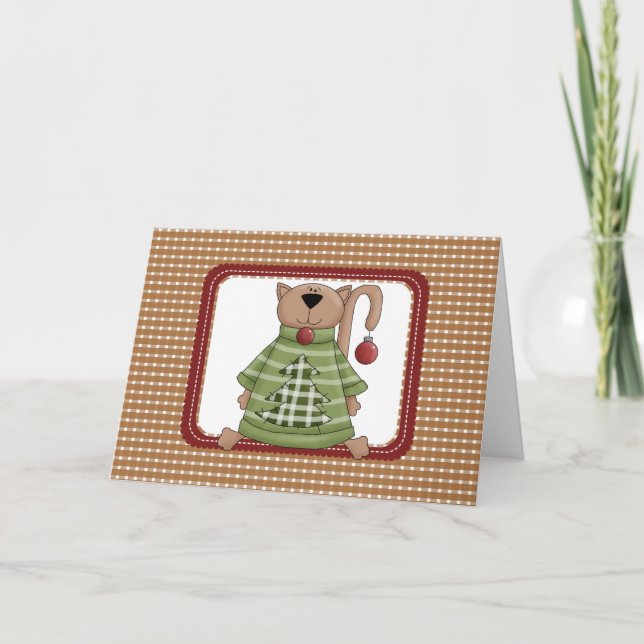 Cartões de Natal para Cat Country (Frente)