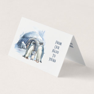 Cartões de Natal para Corações Quentes da Família