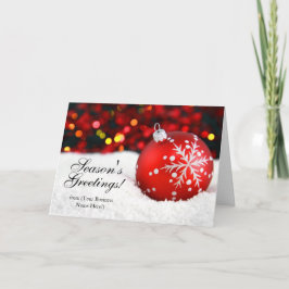 Cartões de Natal para Empresas com Impressão Red S