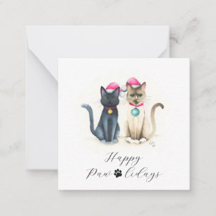 Cartões de Natal para Gatos Pequenos