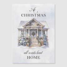 Cartões de natal para Inverno da Aquarela