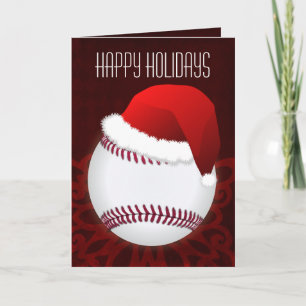 Cartões de Natal para jogador de beisebol