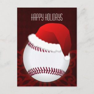 Cartões de Natal para jogador de beisebol