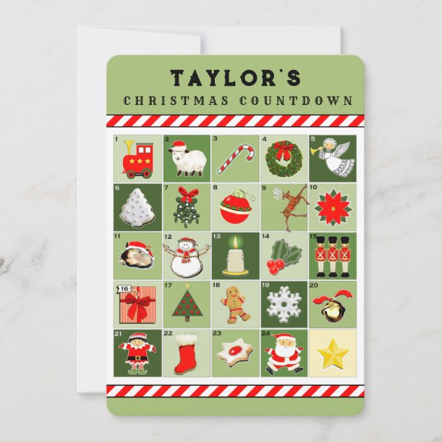 Cartões de Natal para netos (Frente)