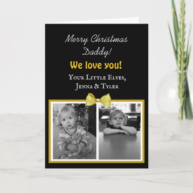 Cartões de Natal para Pai (Frente)