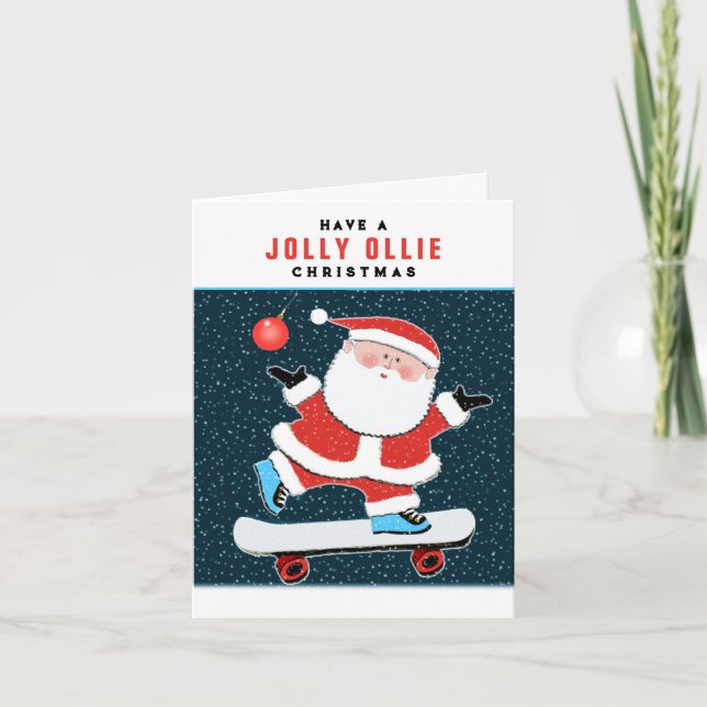 Cartões de Natal para Skatistas (Frente)