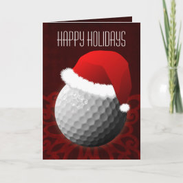 Cartões de Natal para um golfista
