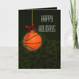 Cartões de Natal para um jogador de basquete