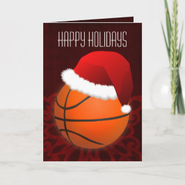 Cartões de Natal para um jogador de basquete