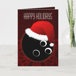 Cartões de Natal para um jogador de boliche
